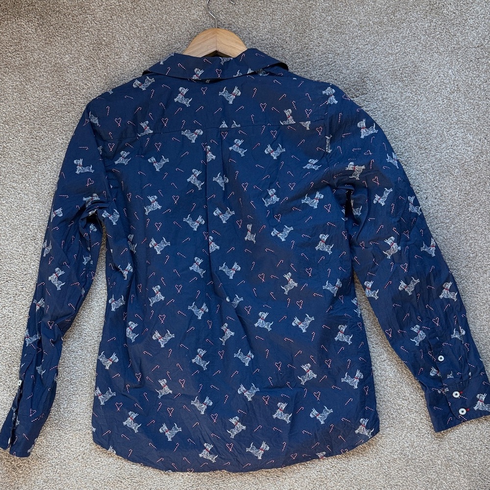 Talbots Christmas holiday button down - Picture 6 of 6